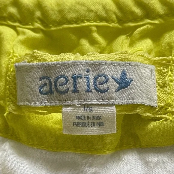 AERIE Dress Shift Summer Sundress Adjustable Straps Embroidered Size L - Picture 14 of 16